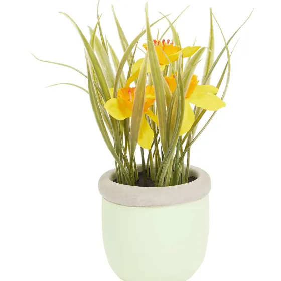 Kunstplanten & -Bloemen>Merk Kunstzomerbloemen In Pot Geel,Paars,Roze,Wit