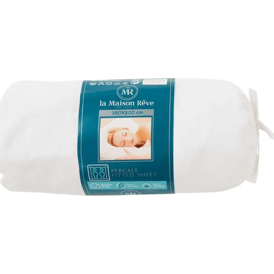 Beddengoed>La Maison Rêve La Maison R Ve Percale Hoeslaken Blauw,Grijs,Groen,Wit