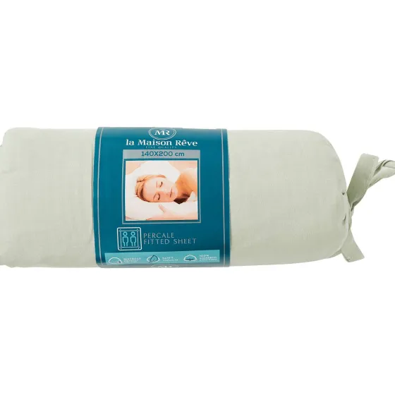 Beddengoed>La Maison Rêve La Maison R Ve Percale Hoeslaken Blauw,Grijs,Groen,Wit