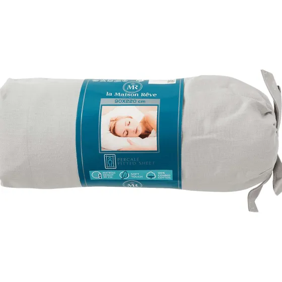 Beddengoed>La Maison Rêve La Maison R Ve Percale Hoeslaken Blauw,Grijs,Groen,Wit