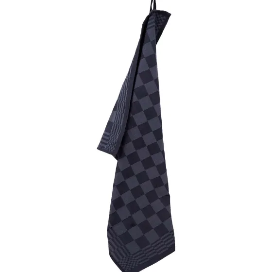 Badtextiel>Hotel Royal La Sonata Theedoek Antraciet Print