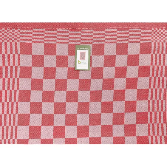 Badtextiel>Hotel Royal La Sonata Theedoek Rood Print