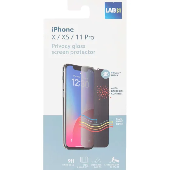 Telefoonhoesjes>Lab31 Privacy Screenprotector Transparant