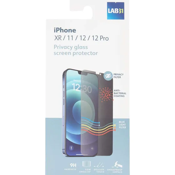 Telefoonhoesjes>Lab31 Privacy Screenprotector Transparant
