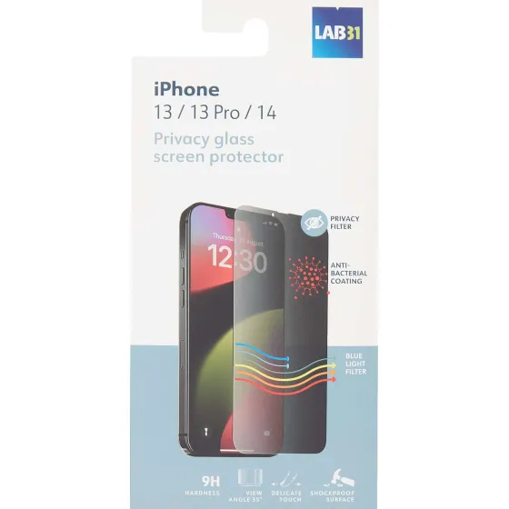 Telefoonhoesjes>Lab31 Privacy Screenprotector Transparant