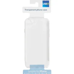 Telefoonhoesjes>Lab31 Telefoonhoesje Transparant,Zwart