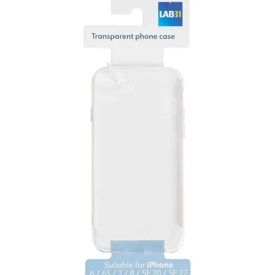 Telefoonhoesjes>Lab31 Telefoonhoesje Transparant,Zwart