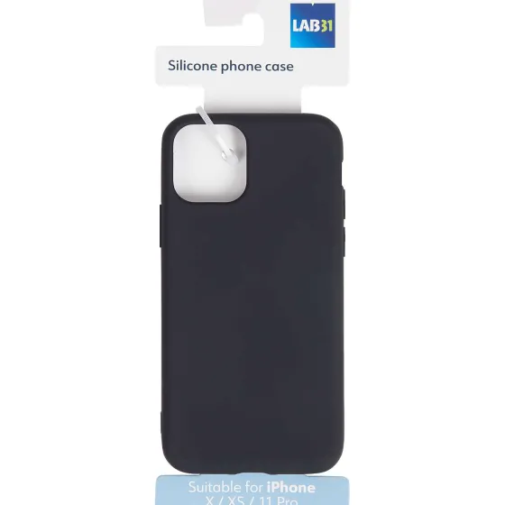 Telefoonhoesjes>Lab31 Telefoonhoesje Transparant,Zwart