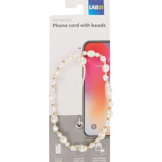 Multimedia Accessoires>Lab31 Telefoonkoord Met Kralen Meerkleurig