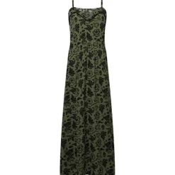 Kleding>SuperTrash Lange Jurk Blauw,Print,Zwart