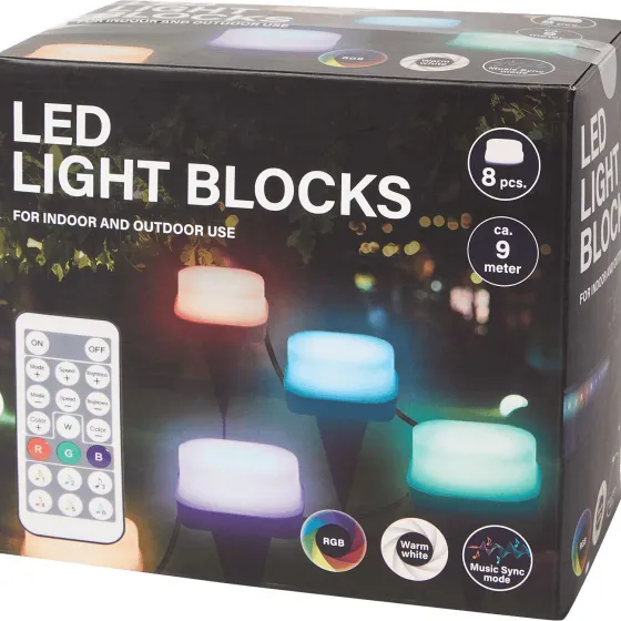 Verlichting>Werckmann Led-Lichtblokken Meerkleurig