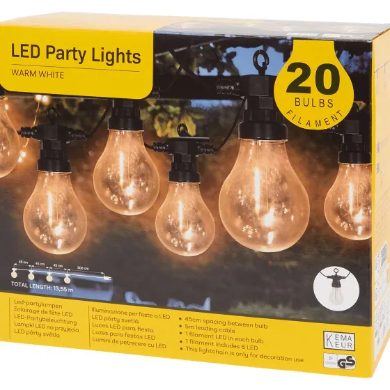 Buitenverlichting>Merk Lichtsnoer Met Bollampjes Meerkleurig,Wit