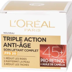 Lichaamsverzorging>L'Oréal L'Or Al Triple Action Anti Age Dagcr Me 45+
