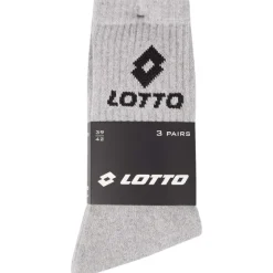 Beenmode>Lotto Sportsokken Grijs,Wit