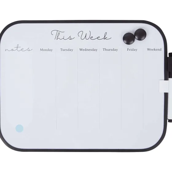 Agenda & Kalenders>Merk Magnetisch Weekplanner-Whiteboard Blauw,Roze,Wit,Zwart