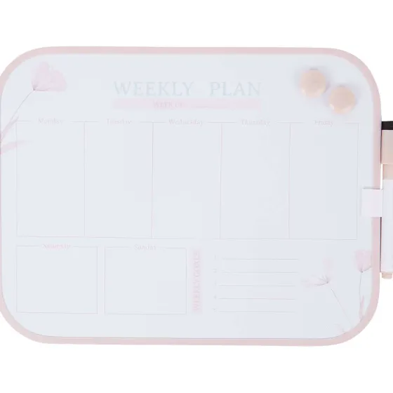 Agenda & Kalenders>Merk Magnetisch Weekplanner-Whiteboard Blauw,Roze,Wit,Zwart