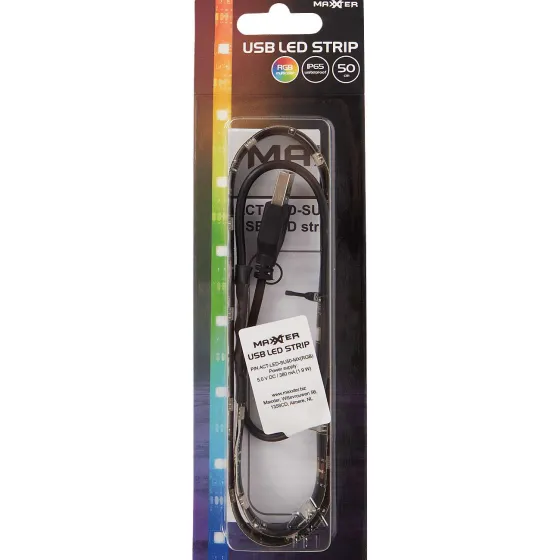 Verlichting>Werckmann Maxxter Usb-Ledstrip Zwart,Wit