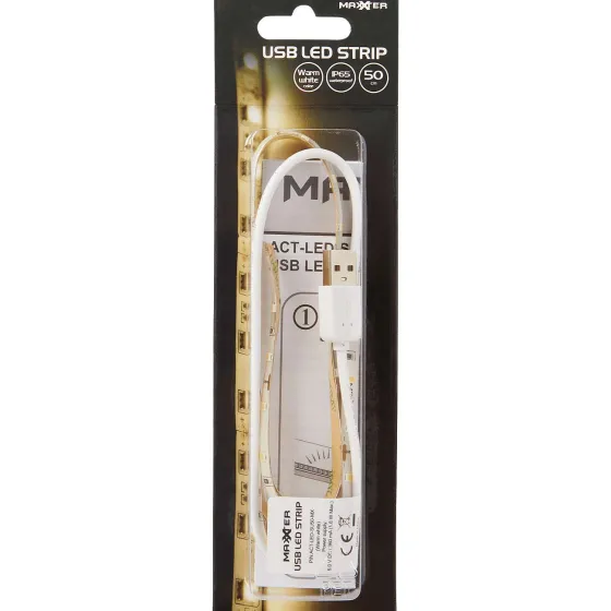 Verlichting>Werckmann Maxxter Usb-Ledstrip Zwart,Wit