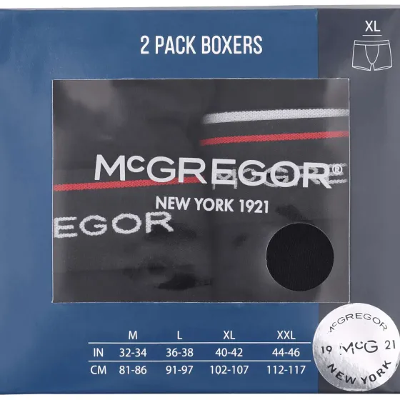 Ondergoed>McGregor Boxershorts Zwart,Blauw