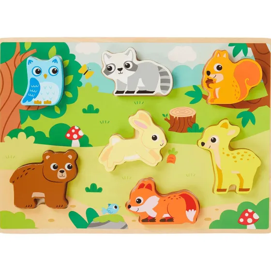 Babyspeelgoed>Mini Matters Houten Puzzel Meerkleurig