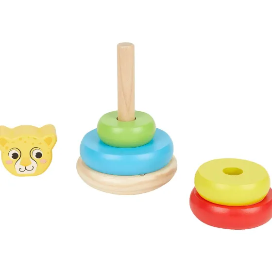 Babyspeelgoed>Mini Matters Houten Stapeltoren Meerkleurig