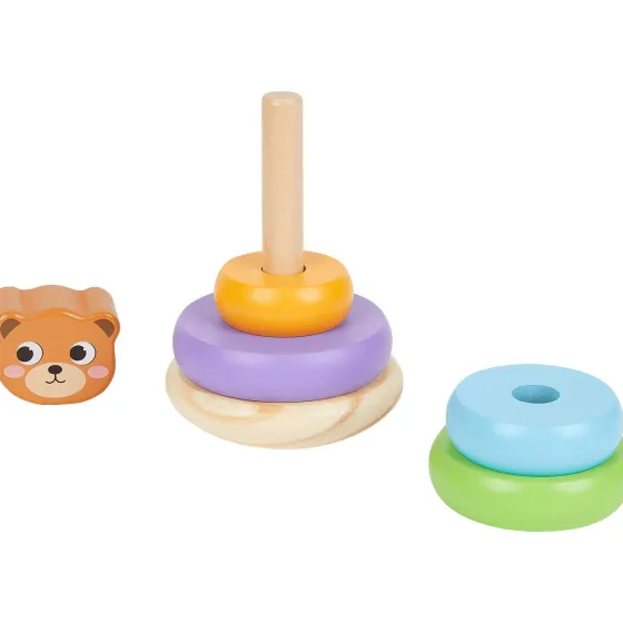 Babyspeelgoed>Mini Matters Houten Stapeltoren Meerkleurig
