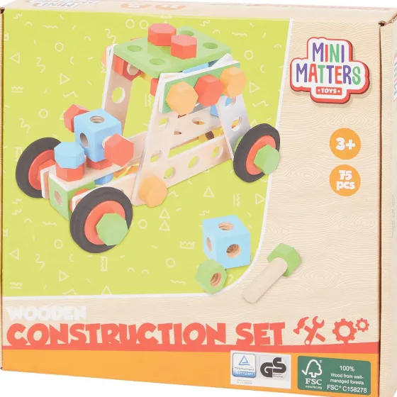 Houten Speelgoed>Mini Matters Houten Voertuig Bouwpakket