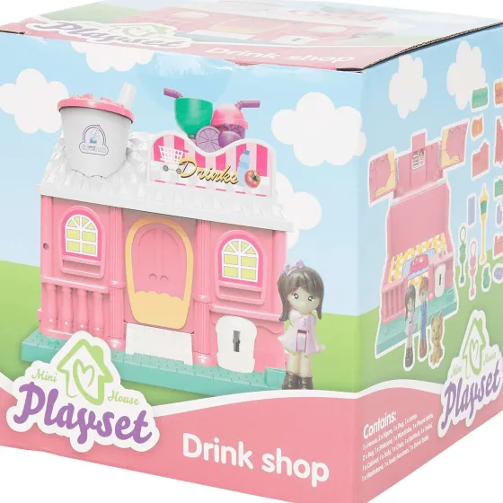Spellen>Mini Matters Mini-Speelhuis Paars,Roze