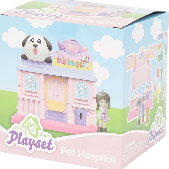 Spellen>Mini Matters Mini-Speelhuis Paars,Roze