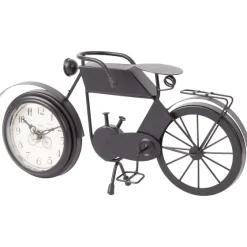 Wanddecoratie>Merk Motorfiets Met Klok Zwart,Goud