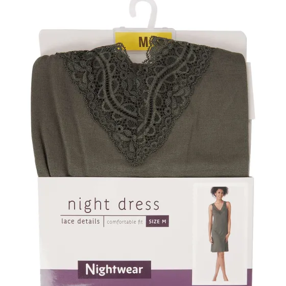 Kleding>SuperTrash Nachtjapon Met Kant Blauw,Groen,Zwart