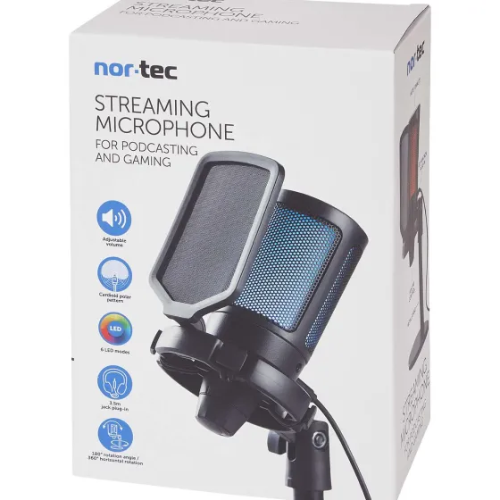 Multimedia Accessoires>Lab31 Nor-Tec Streaming Microfoon Zwart