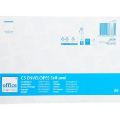 Kaarten>Office Essentials Enveloppen C5 Wit