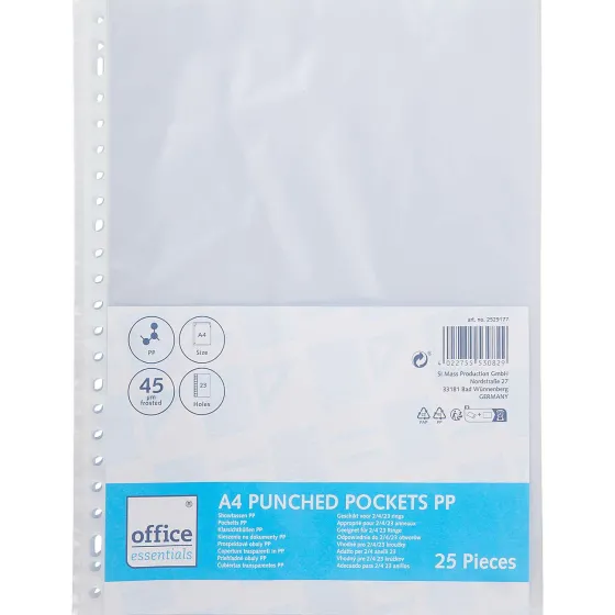 Mappen>Office Essentials Showtassen Transparant