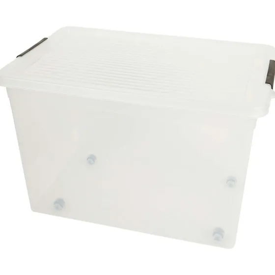 Opbergboxen>Merk Opbergbox Met Wieltjes Transparant