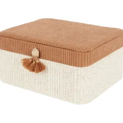 Woonaccessoires>Merk Opbergdoos Met Kwastje Beige,Bruin
