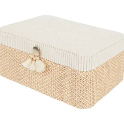 Woonaccessoires>Merk Opbergdoos Met Kwastje Beige,Bruin