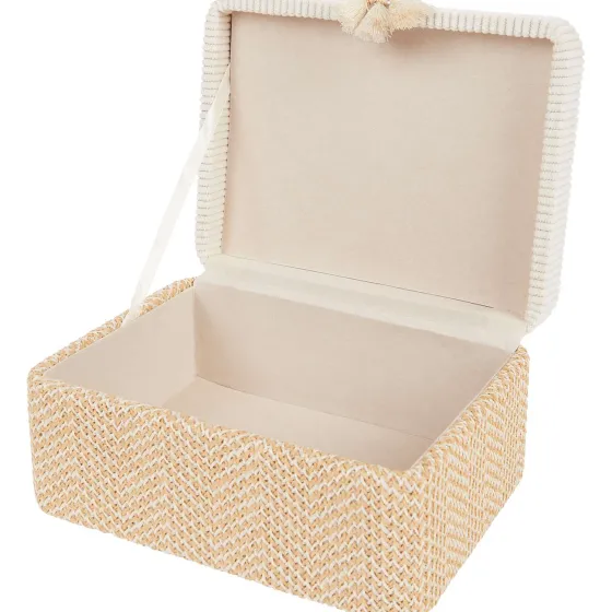Woonaccessoires>Merk Opbergdoos Met Kwastje Beige,Bruin