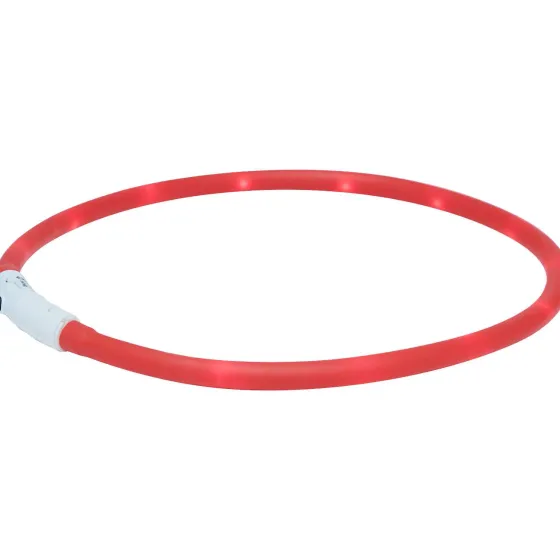 Dierenbenodigdheden>Merk Oplaadbare Led-Halsband Blauw,Rood
