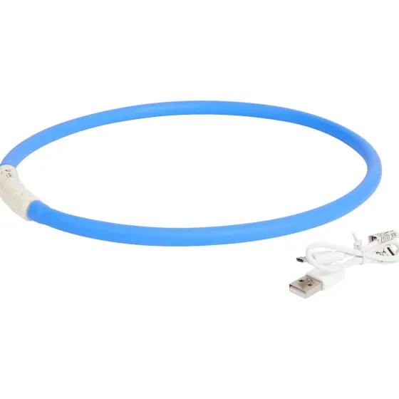 Dierenbenodigdheden>Merk Oplaadbare Led-Halsband Blauw,Rood