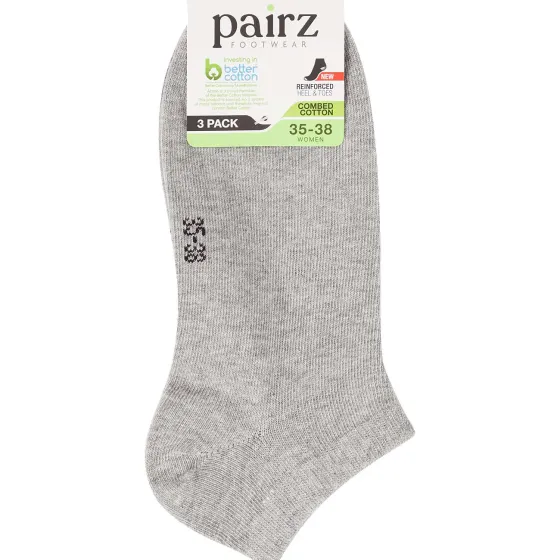 Beenmode>Pairz Sneakersokken Grijs