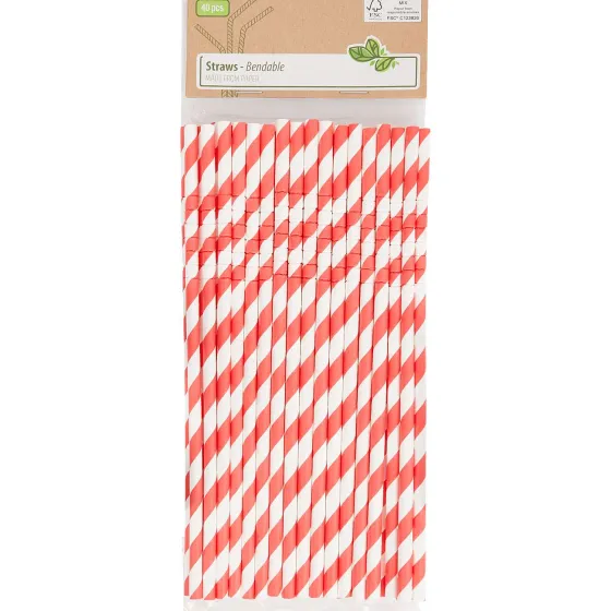Feestartikelen>Merk Papieren Buigrietjes Blauw,Geel,Groen,Oranje,Rood,Roze