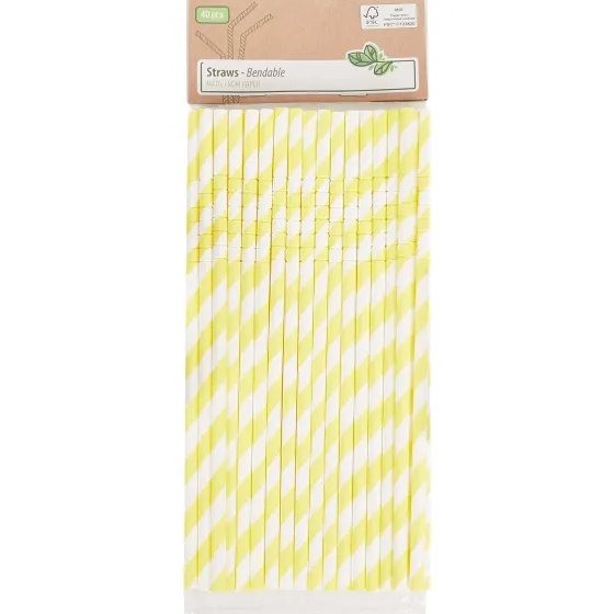 Feestartikelen>Merk Papieren Buigrietjes Blauw,Geel,Groen,Oranje,Rood,Roze