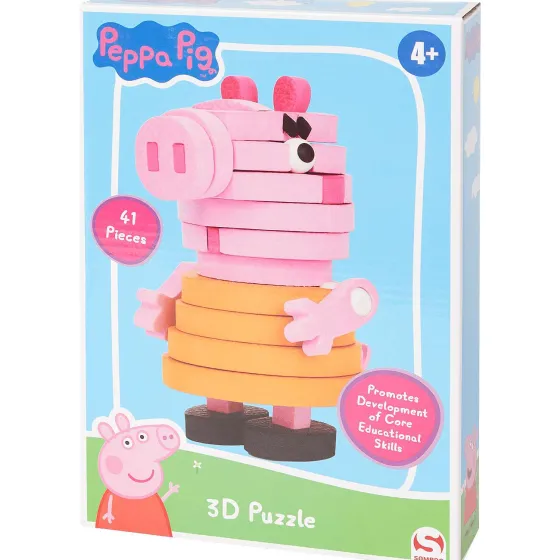 Puzzels>Peppa Pig 3D-Foampuzzel Meerkleurig
