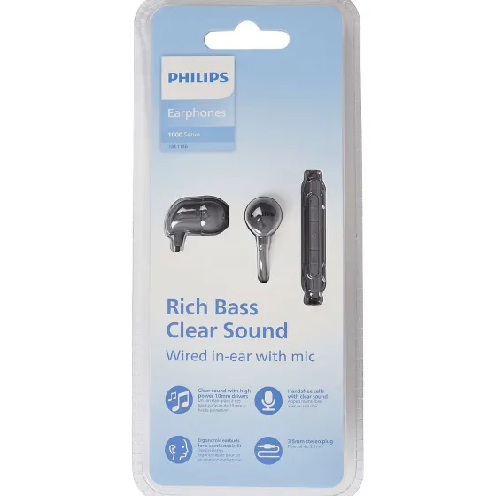 Koptelefoons>Philips Oordopjes Grijs,Wit,Zwart