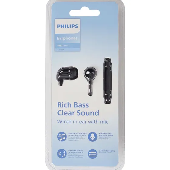 Koptelefoons>Philips Oordopjes Grijs,Wit,Zwart