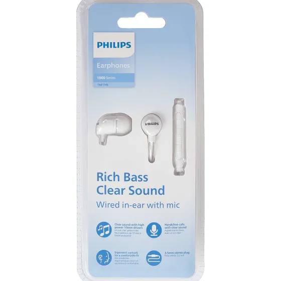 Koptelefoons>Philips Oordopjes Grijs,Wit,Zwart