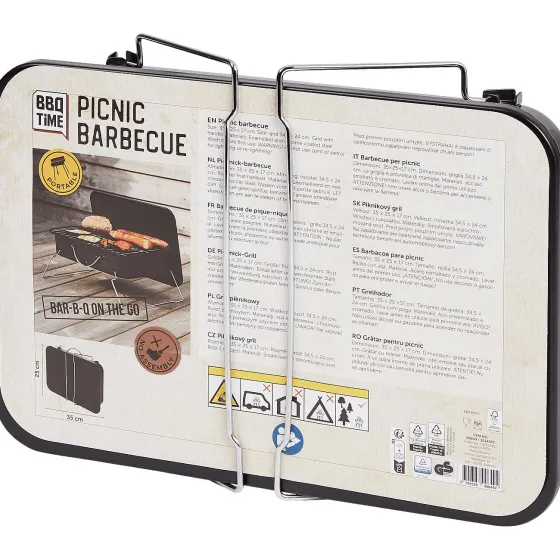 Bbq & Accessoires>Lone Star Picknick-Barbecue Zwart