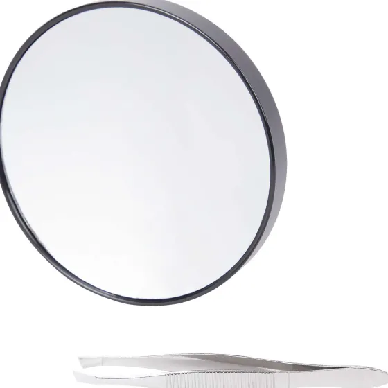 Lichaamsverzorging>Palmolive Pincet Met Spiegel Zilver