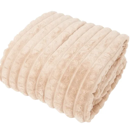 Woonaccessoires>Merk Plaid Xl Beige,Roze,Wit